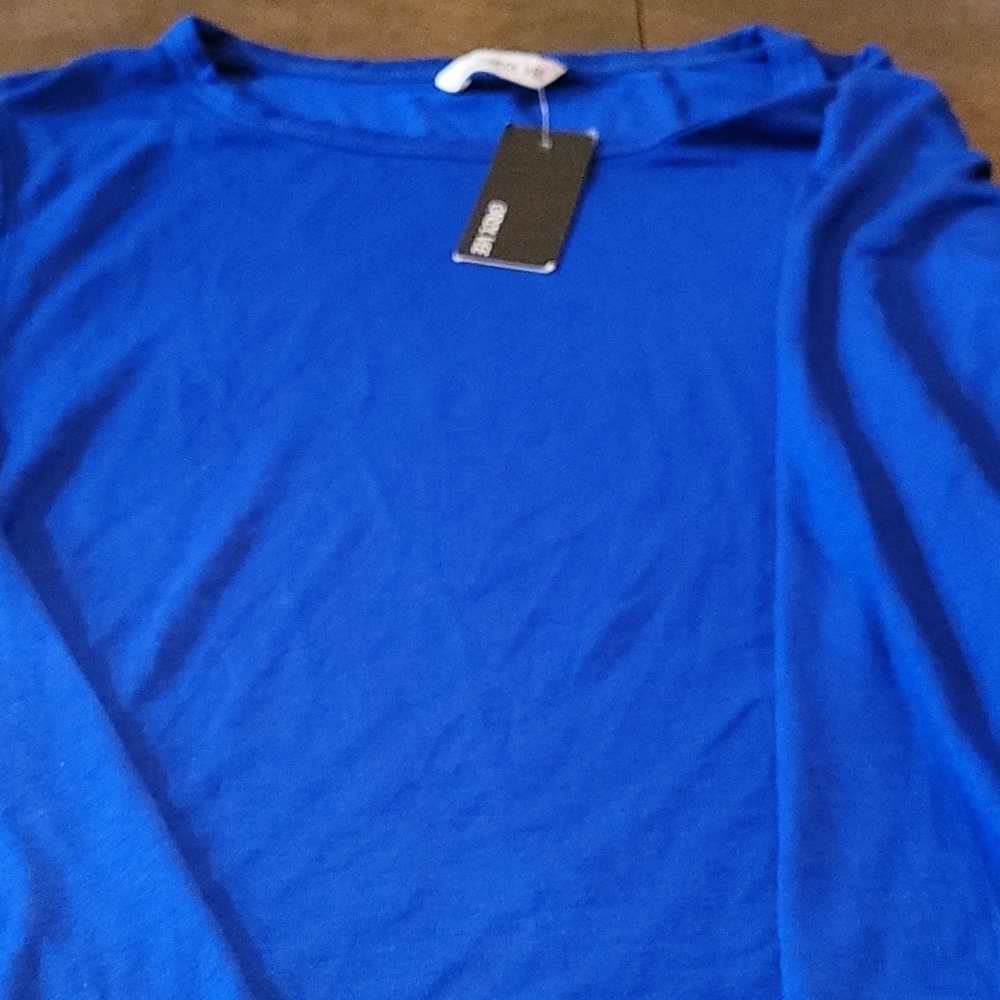 Blue long sleeve top size XS